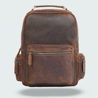 Classic Leather Backpack | Vintage Design | Functional Everyday Use