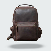 Classic Leather Backpack | Vintage Design | Functional Everyday Use