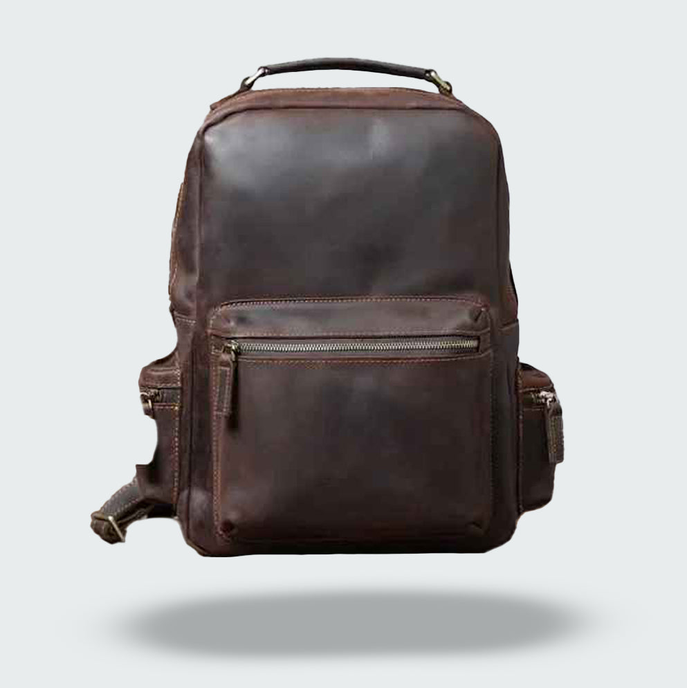 Classic Leather Backpack | Vintage Design | Functional Everyday Use