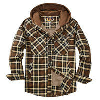 Men’s Lumberjack Hoodie Jacket in Winter Check Style | Warm Casual Coat
