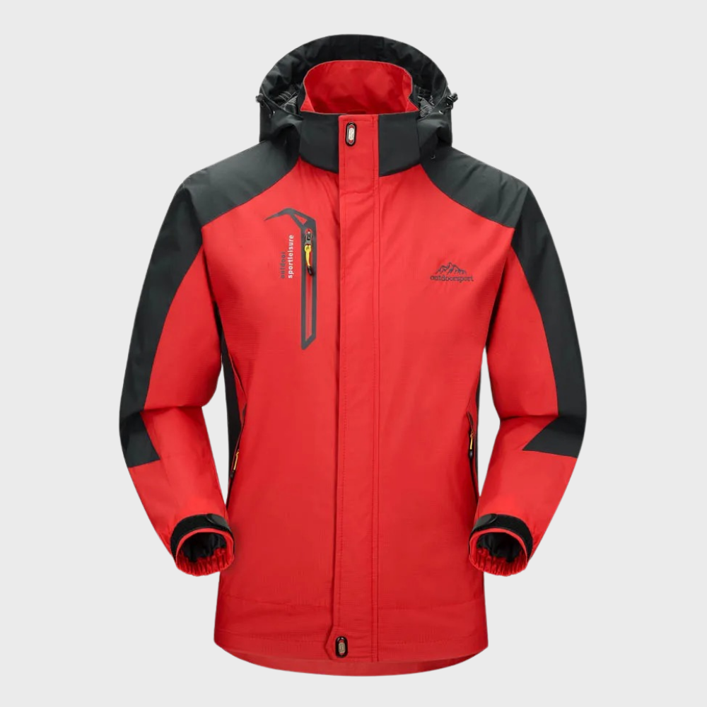 Men’s Waterproof Windproof Jacket with Hood | Lightweight Outdoor Coat