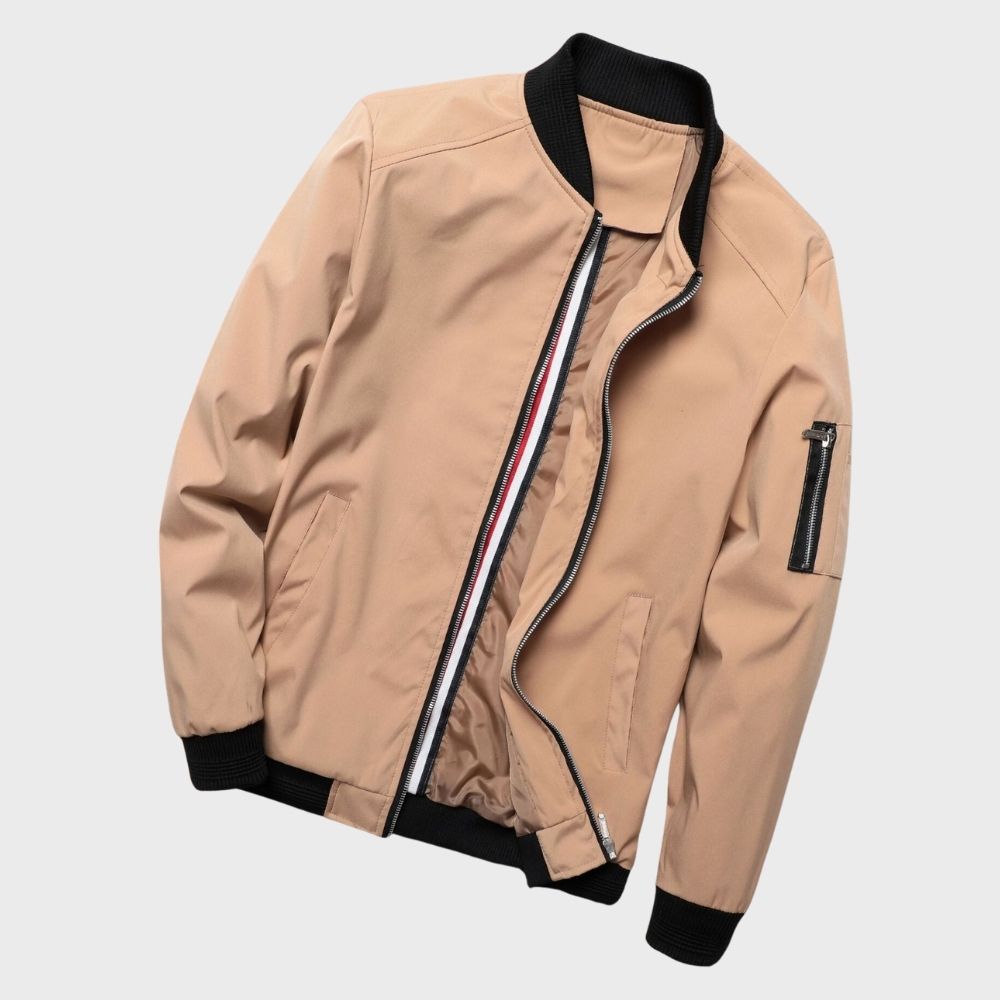Men’s Bomber Jacket | Lightweight Fit | Zip Pockets | Autumn Outerwear