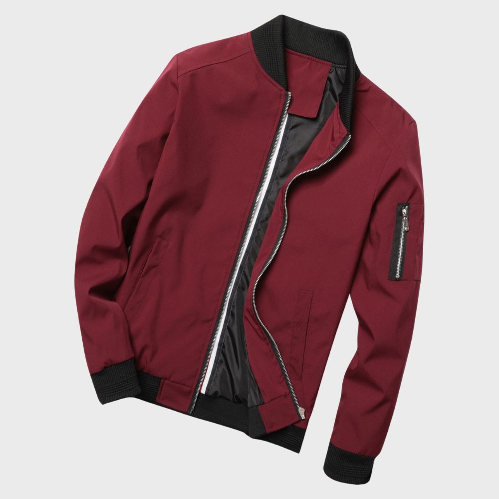 Men’s Bomber Jacket | Lightweight Fit | Zip Pockets | Autumn Outerwear