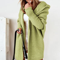 Women’s Oversized Hooded Cardigan | Long Knitwear | Cozy Casual Layer | Autumn Winter Style