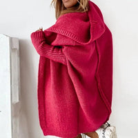 Women’s Oversized Hooded Cardigan | Long Knitwear | Cozy Casual Layer | Autumn Winter Style