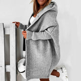 Women’s Oversized Hooded Cardigan | Long Knitwear | Cozy Casual Layer | Autumn Winter Style