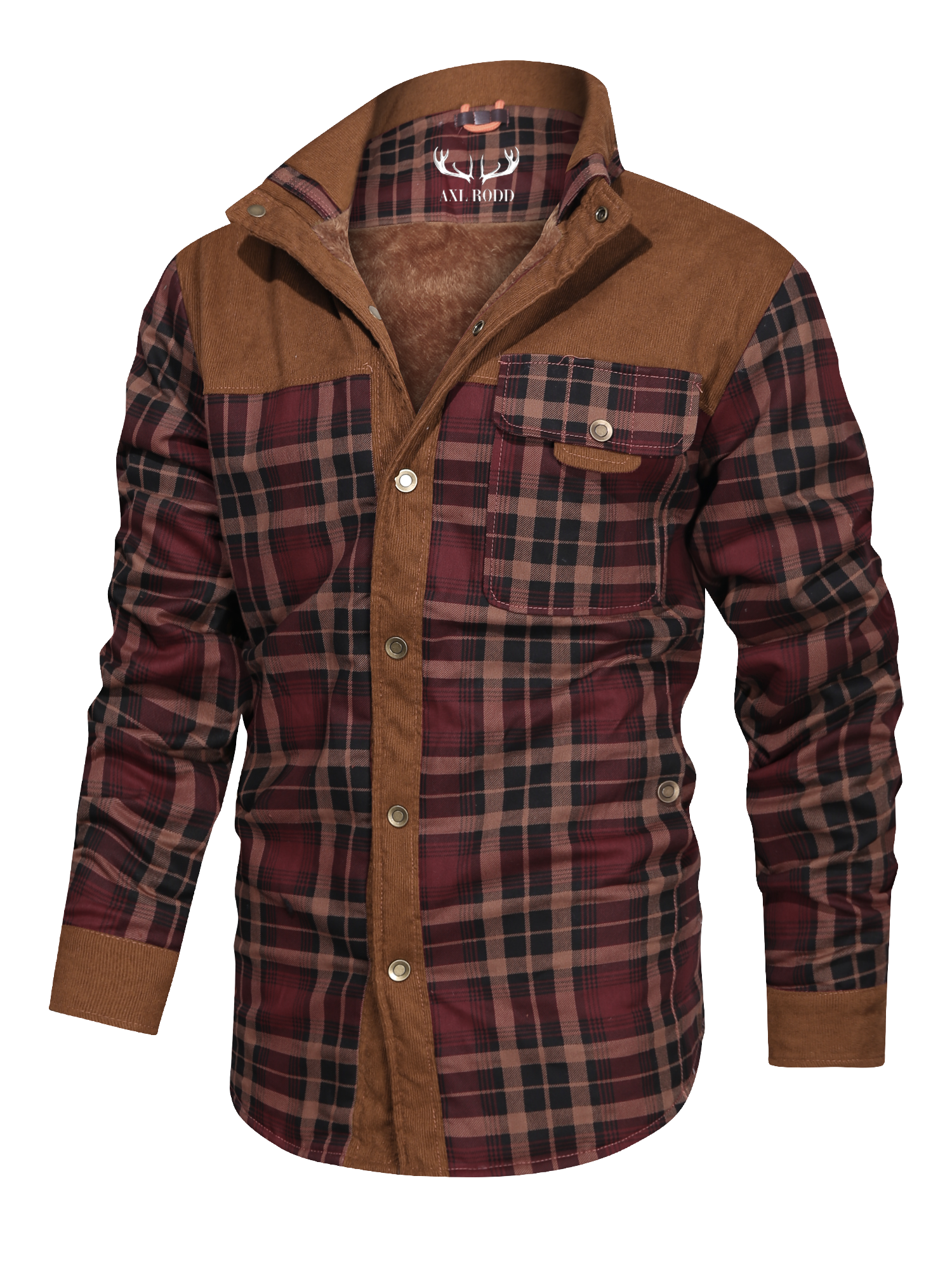 Men’s Lumber Jacket with Fur Lining in Winter Style | Warm Casual Coat