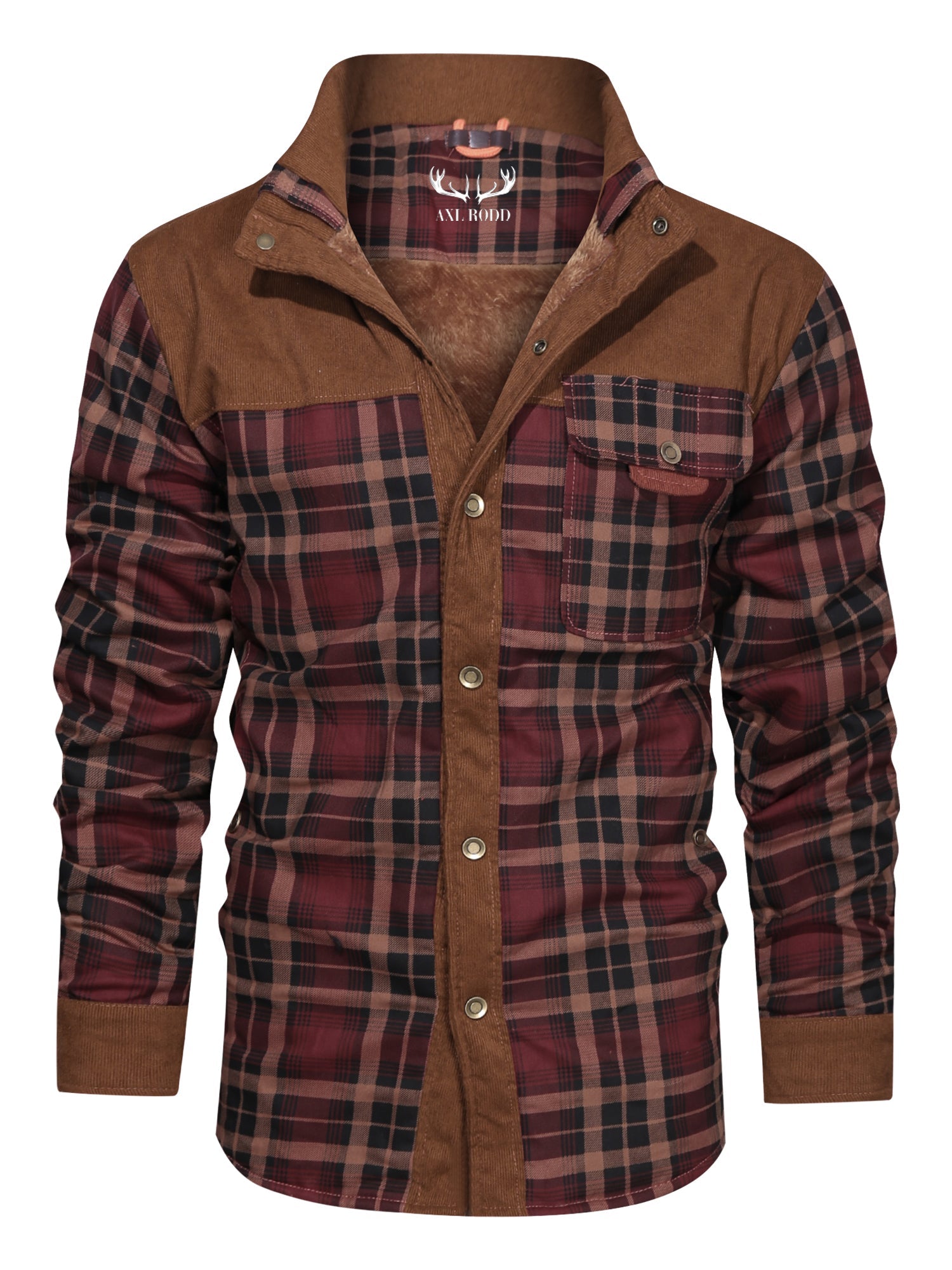 Men’s Lumber Jacket with Fur Lining in Winter Style | Warm Casual Coat