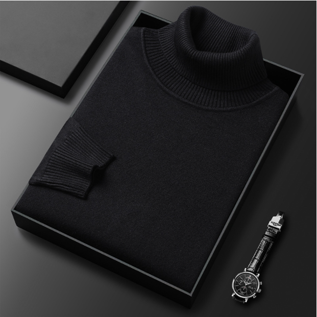 Men’s Turtleneck Sweater in Classic Roll Neck Style | Warm Winter Jumper
