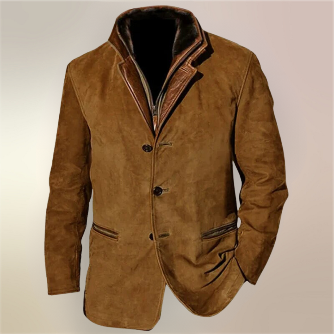 Men’s Vintage Leather Jacket | Classic Brown | Smart Casual Outerwear