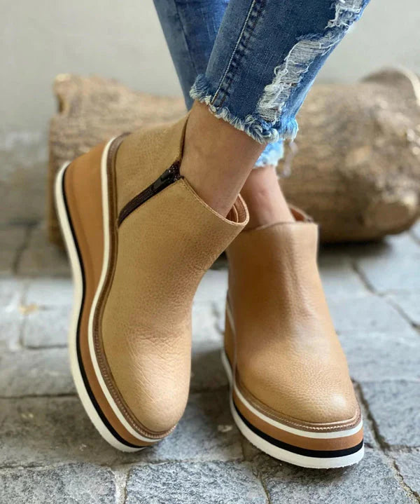 Women’s Low Ankle Boots in Vintage Style | Comfortable Everyday Ladies Footwear
