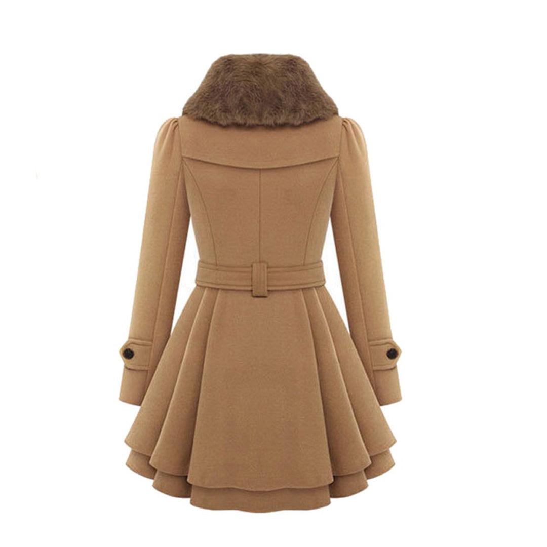 Women’s Trench Coat in Tailored Winter Style | Elegant Long Ladies Jacket
