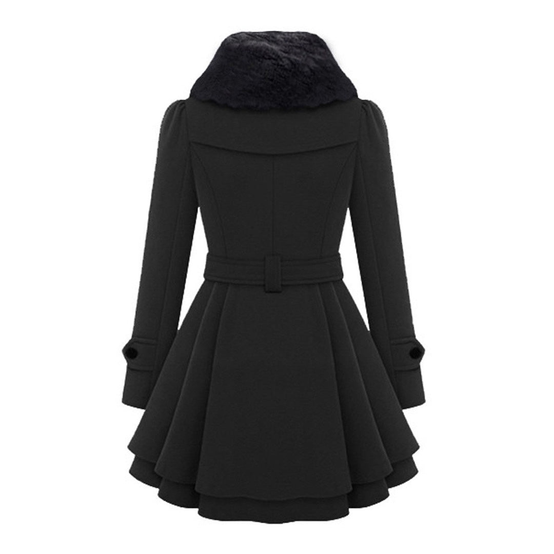 Women’s Trench Coat in Tailored Winter Style | Elegant Long Ladies Jacket