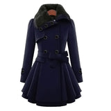Women’s Trench Coat in Tailored Winter Style | Elegant Long Ladies Jacket