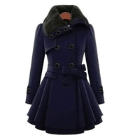 Women’s Trench Coat in Tailored Winter Style | Elegant Long Ladies Jacket