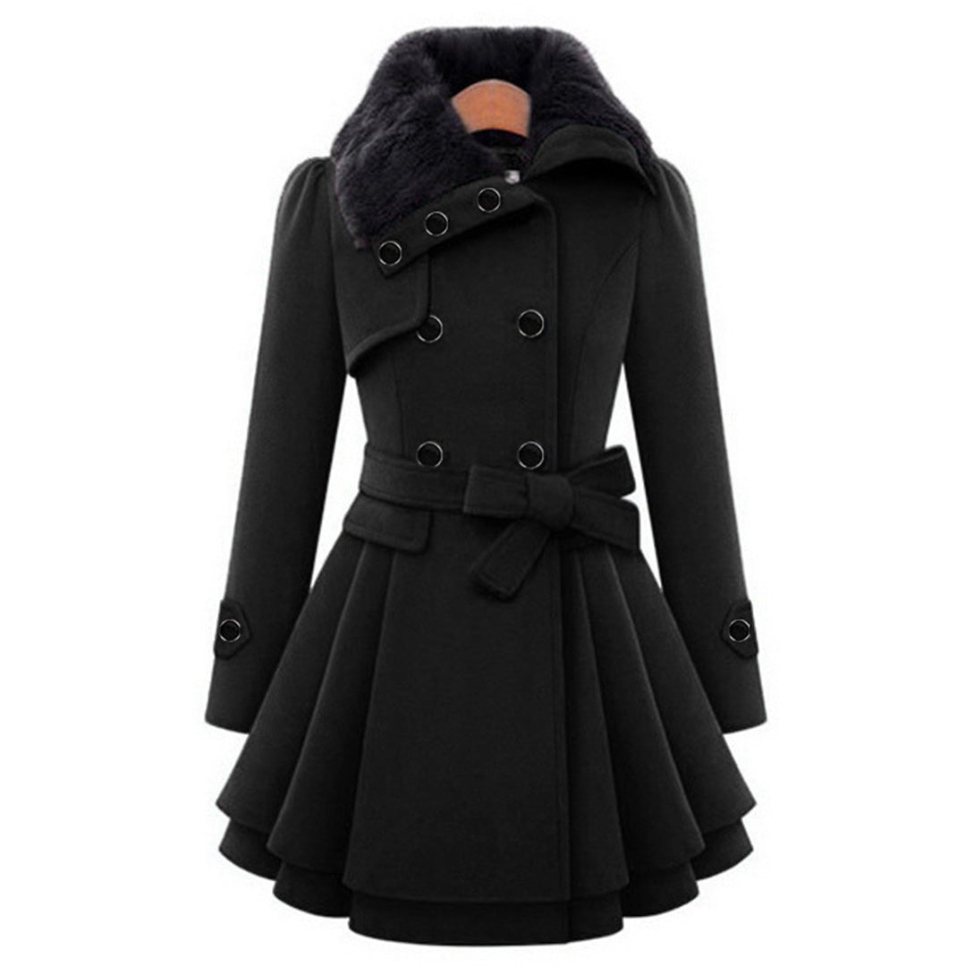 Women’s Trench Coat in Tailored Winter Style | Elegant Long Ladies Jacket