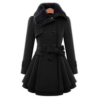 Women’s Trench Coat in Tailored Winter Style | Elegant Long Ladies Jacket