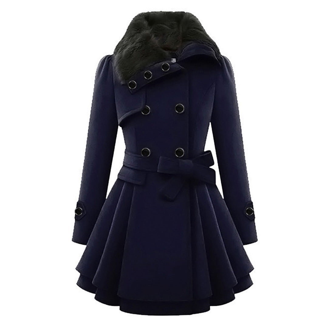 Women’s Trench Coat in Tailored Winter Style | Elegant Long Ladies Jacket