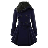 Women’s Trench Coat in Tailored Winter Style | Elegant Long Ladies Jacket
