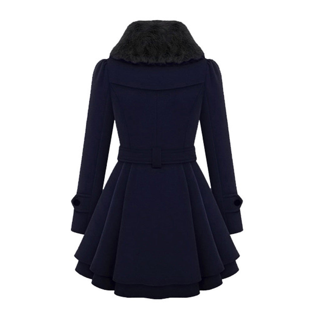 Women’s Trench Coat in Tailored Winter Style | Elegant Long Ladies Jacket