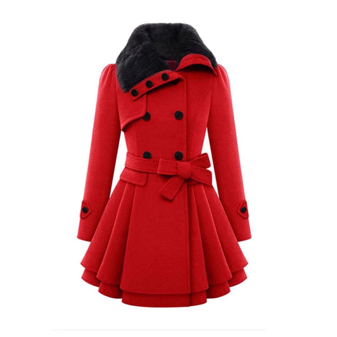 Women’s Trench Coat in Tailored Winter Style | Elegant Long Ladies Jacket