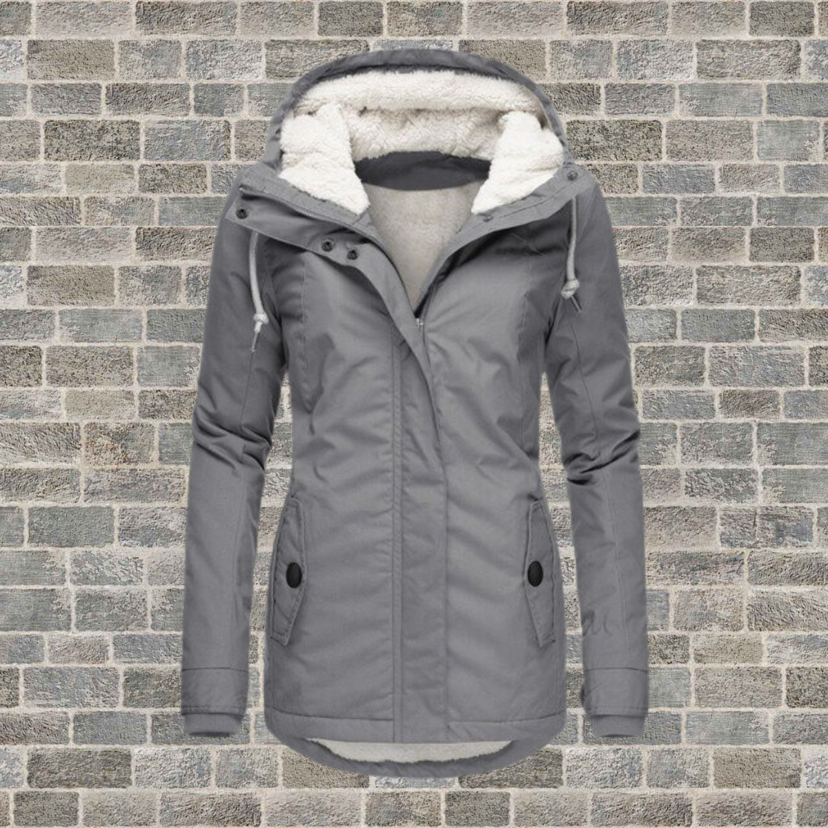 Women’s Pleated Winter Coat | Hooded Warm Jacket | Casual Elegant Outerwear | Cold-Weather Comfort