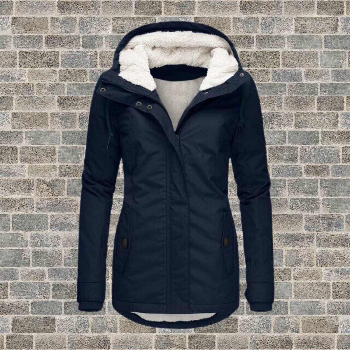Women’s Pleated Winter Coat | Hooded Warm Jacket | Casual Elegant Outerwear | Cold-Weather Comfort
