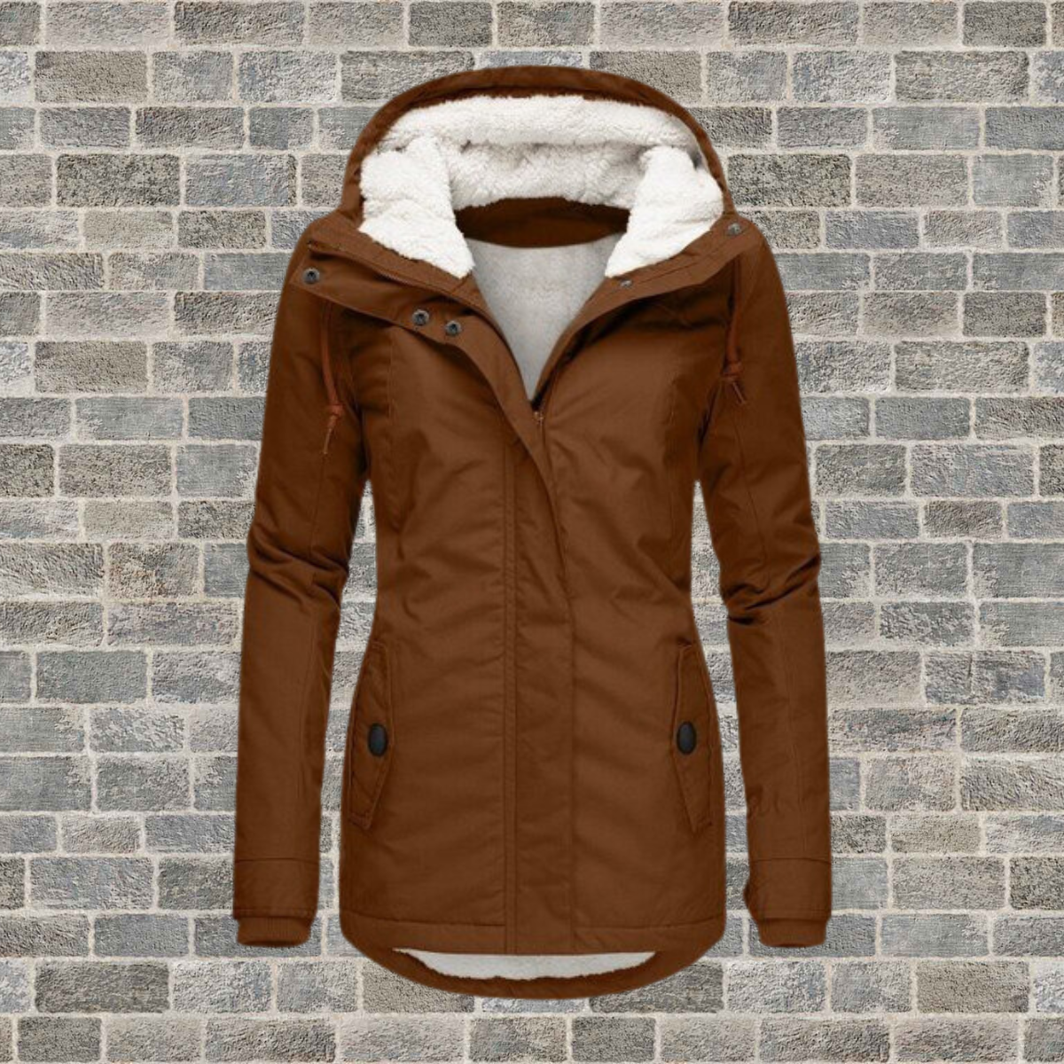 Women’s Pleated Winter Coat | Hooded Warm Jacket | Casual Elegant Outerwear | Cold-Weather Comfort