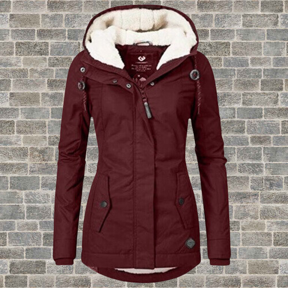 Women’s Pleated Winter Coat | Hooded Warm Jacket | Casual Elegant Outerwear | Cold-Weather Comfort