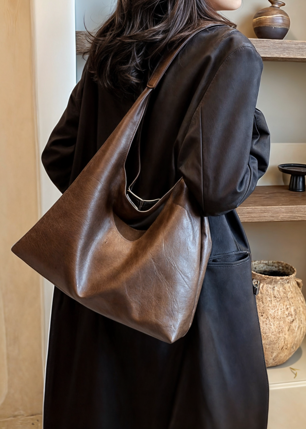 Narella | Large Vegan Leather Tote Bag | Work & Everyday Use