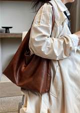 Narella | Large Vegan Leather Tote Bag | Work & Everyday Use