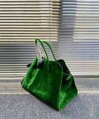 Women’s Large Suede Tote Bag | Designer Handbag with Shoulder and Crossbody Style