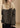 Women’s Khaki Turtle Neck Jumper in Patchwork Knit | Warm Loose Fit Winter Sweater