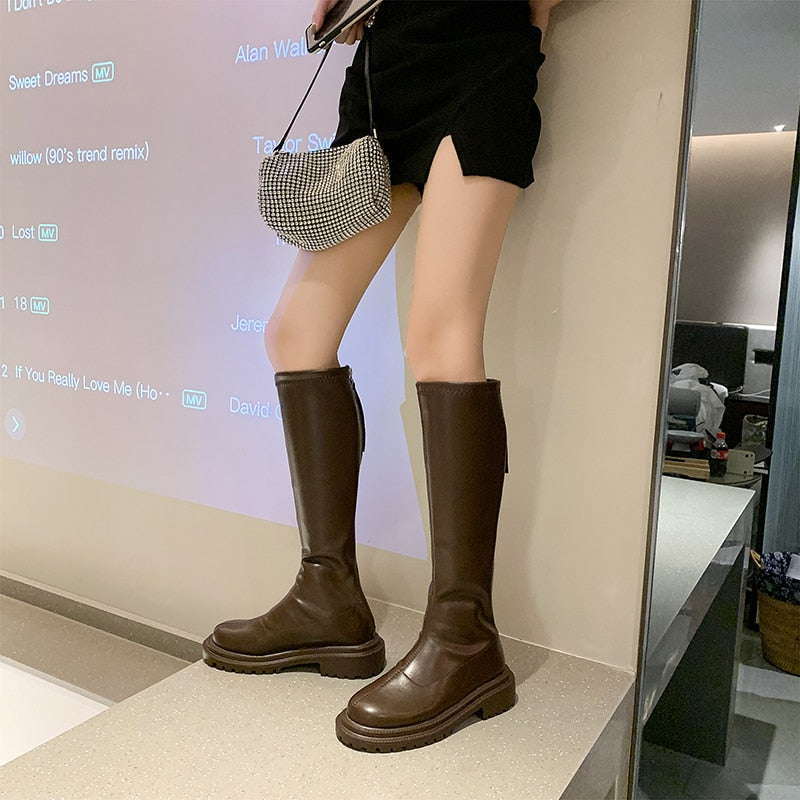 Women’s Knee High Winter Boots in Durable Design | Warm Ladies Long Boots