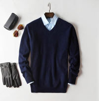 Men’s Knit Sweater in Classic Quarter Zip Style | Warm Winter Jumper