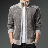 Men’s Zip-Up Cardigan Sweater | Warm Knitted Jacket for Winter