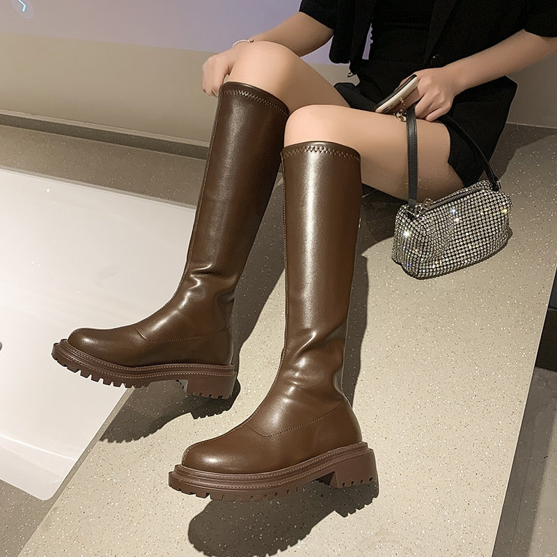 Women’s Knee High Winter Boots in Durable Design | Warm Ladies Long Boots