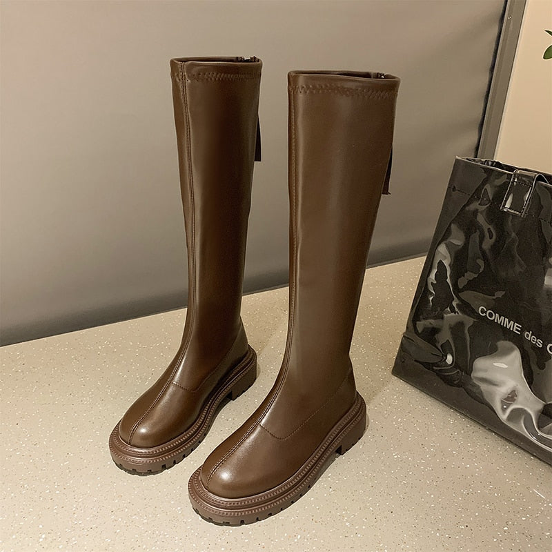 Women’s Knee High Winter Boots in Durable Design | Warm Ladies Long Boots