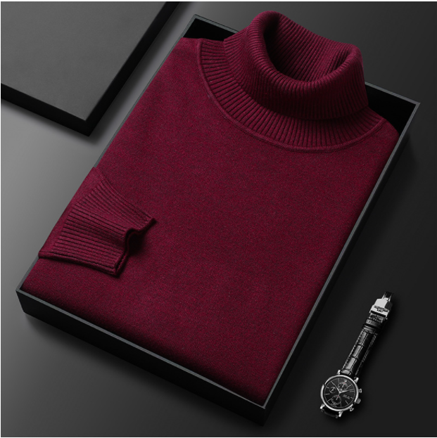 Men’s Turtleneck Sweater in Classic Roll Neck Style | Warm Winter Jumper
