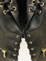 Women’s Leather Jacket with Rope Lacing | Stylish Short Jacket