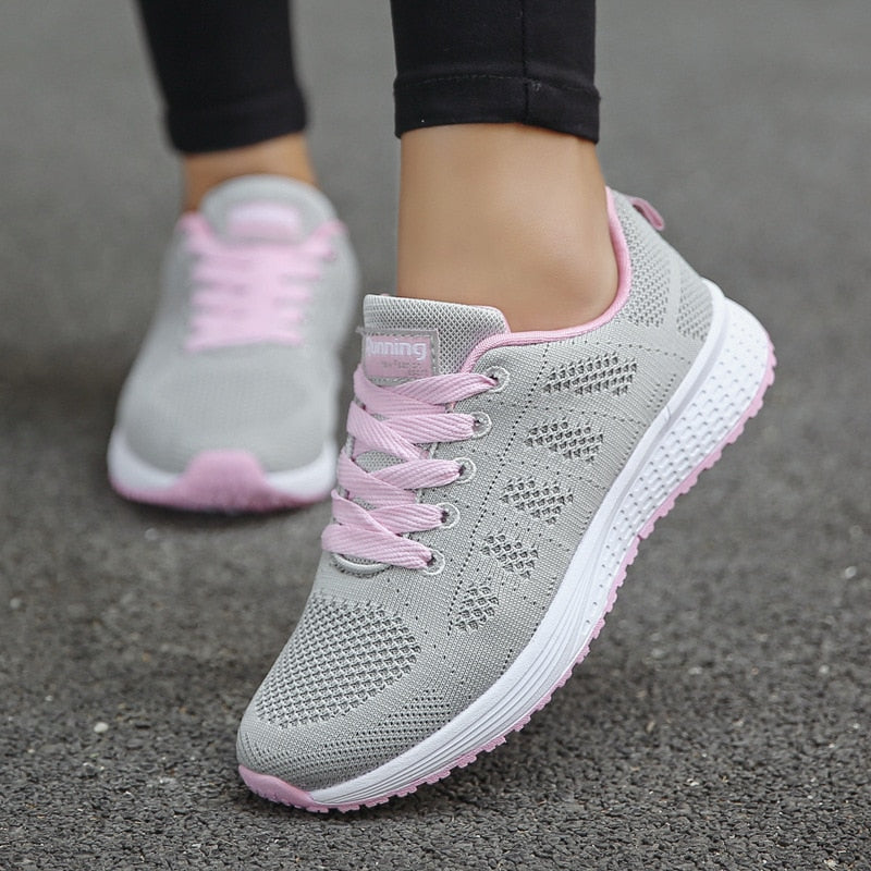 Ergonomic Lace-Up Trainers | Lightweight Sole | Comfortable Shoes for Women