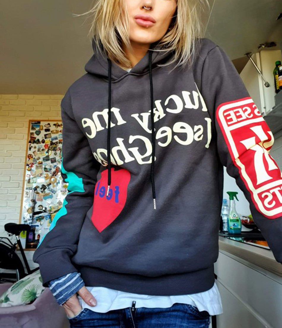 Unisex Pullover Hoodie in Casual Streetwear Style | Graphic Hooded Sweatshirt