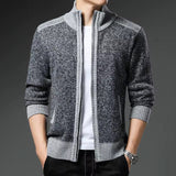 Men’s Zip-Up Cardigan Sweater | Warm Knitted Jacket for Winter