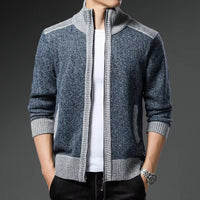 Men’s Zip-Up Cardigan Sweater | Warm Knitted Jacket for Winter