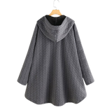 Women’s Winter Jacket with Hood and Button Front | Warm Ladies Coat