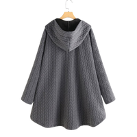 Women’s Winter Jacket with Hood and Button Front | Warm Ladies Coat