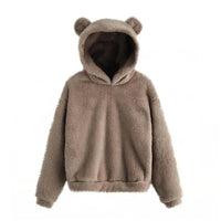 Women’s Fluffy Winter Hoodie with Ears | Cozy Ladies Fleece Jacket