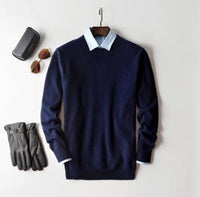 Men’s Knit Sweater in Classic Quarter Zip Style | Warm Winter Jumper