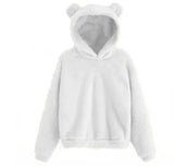 Women’s Fluffy Winter Hoodie with Ears | Cozy Ladies Fleece Jacket