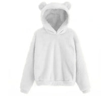 Women’s Fluffy Winter Hoodie with Ears | Cozy Ladies Fleece Jacket